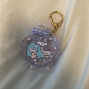 Hatsune Miku x Cinnamoroll Purple Love Potion Keychain